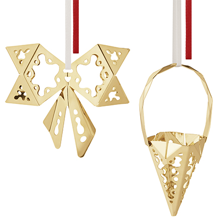 2022 Annual Holiday Ornament - Bow and Cone