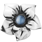 Flower ring - Blue Moonstone