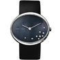 black mother-of-pearl dial w/diamonds