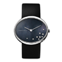 black mother-of-pearl dial w/diamonds