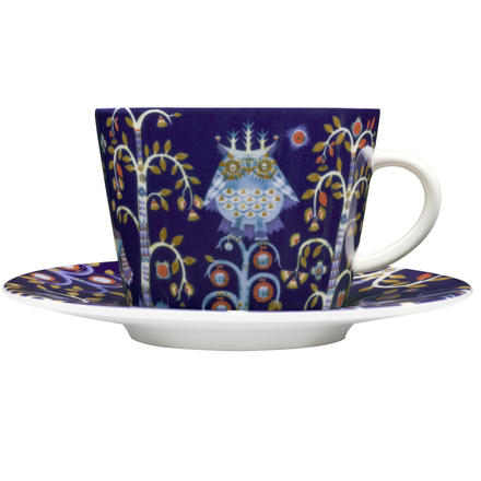 Coffee/Cappucino Cup & Saucer - Blue